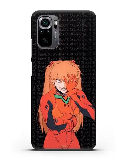 Чехол аниме Евангелион - Раненная Аска силиконовый для Xiaomi Poco M5s