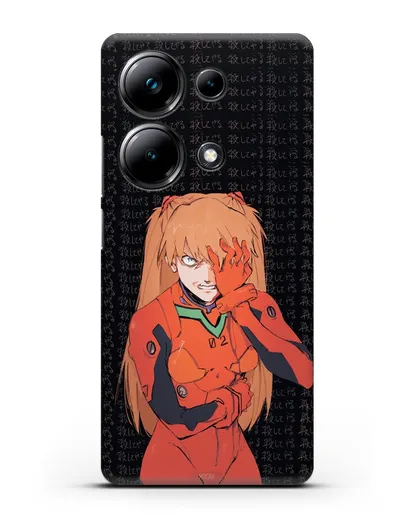 Чехол аниме Евангелион - Раненная Аска силиконовый для Xiaomi Poco M6 Pro