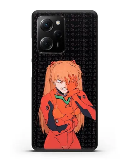 Чехол аниме Евангелион - Раненная Аска силиконовый для Xiaomi Poco X5 Pro