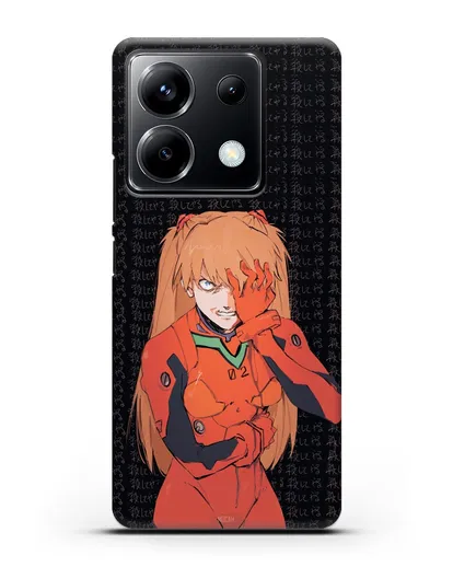 Чехол аниме Евангелион - Раненная Аска силиконовый для Xiaomi Poco X6