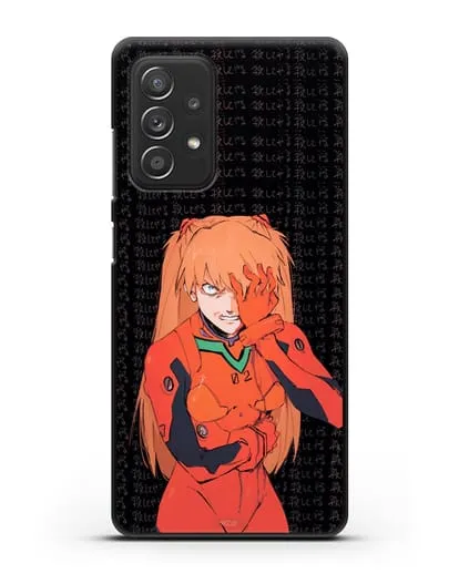 Чехол аниме Евангелион - Раненная Аска силиконовый для Samsung Galaxy A53