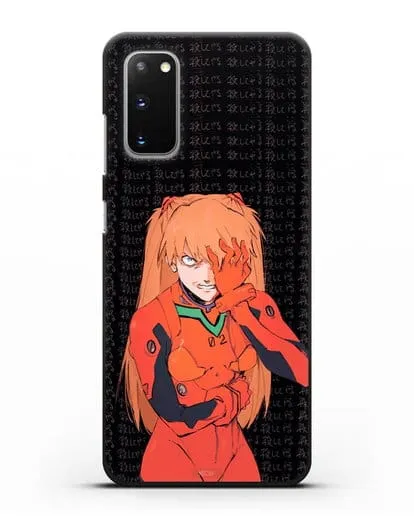 Чехол аниме Евангелион - Раненная Аска силиконовый для Samsung Galaxy S20 [SM-G980F]