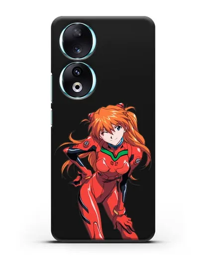 Чехол аниме Евангелион - Аска силиконовый для Honor 90