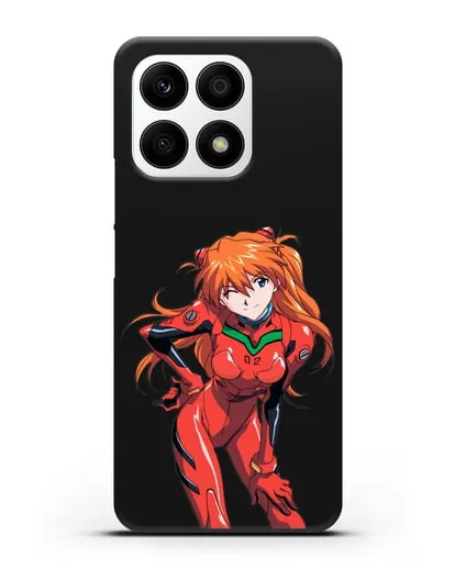 Чехол аниме Евангелион - Аска силиконовый для Honor X8a