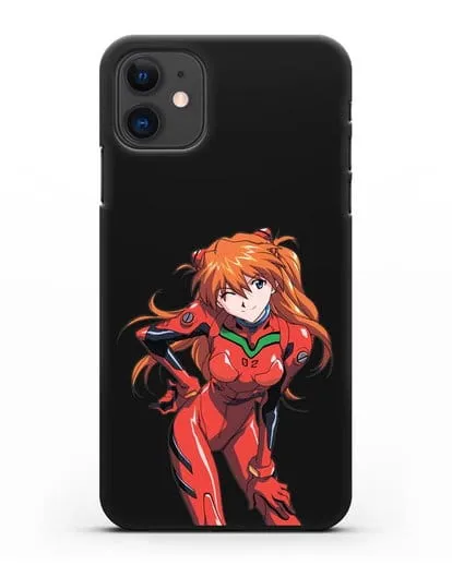 Чехол аниме Евангелион - Аска силиконовый для iPhone 11