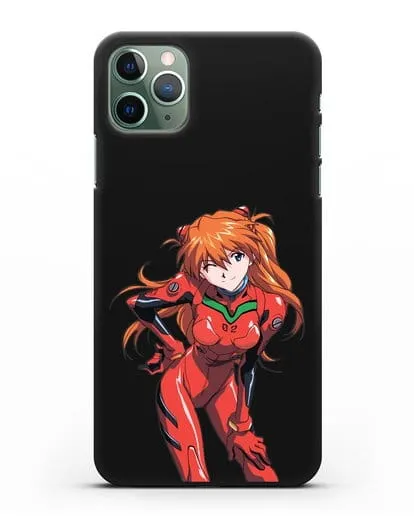 Чехол аниме Евангелион - Аска силиконовый для iPhone 11 Pro Max