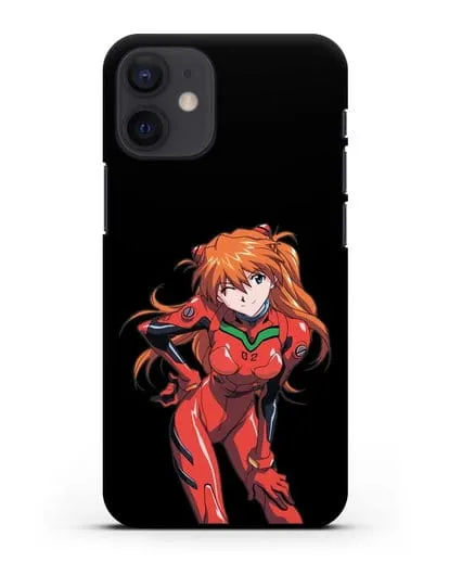 Чехол аниме Евангелион - Аска силиконовый для iPhone 12 mini