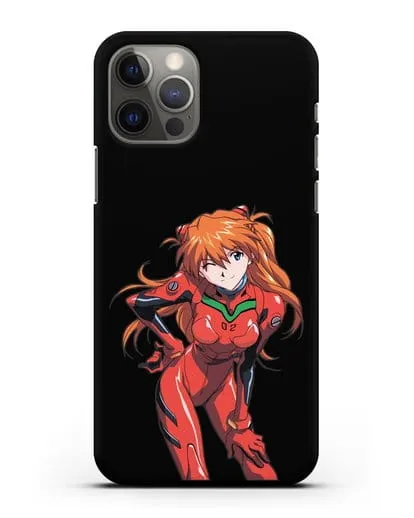 Чехол аниме Евангелион - Аска силиконовый для iPhone 12 Pro