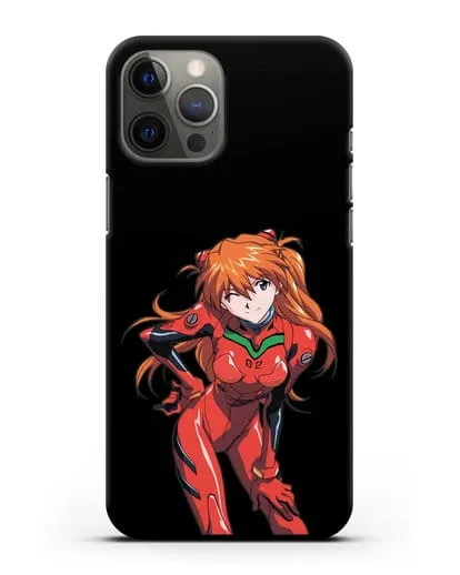 Чехол аниме Евангелион - Аска силиконовый для iPhone 12 Pro Max