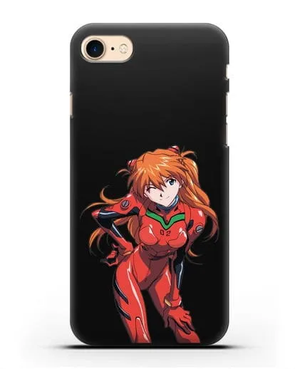 Чехол аниме Евангелион - Аска силиконовый для iPhone 7