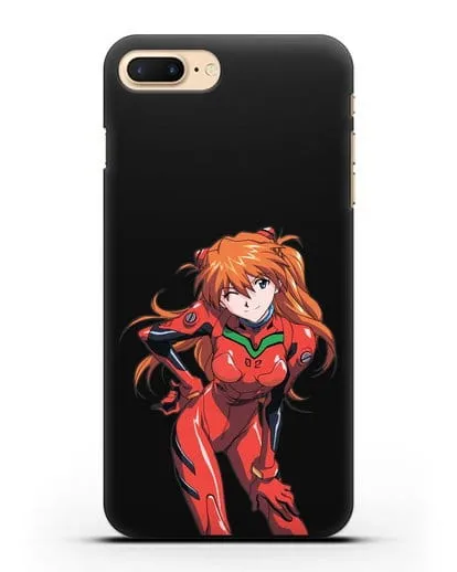 Чехол аниме Евангелион - Аска силиконовый для iPhone 7 Plus