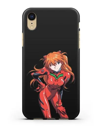 Чехол аниме Евангелион - Аска силиконовый для iPhone XR
