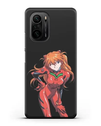 Чехол аниме Евангелион - Аска силиконовый для Xiaomi Poco F3 Pro