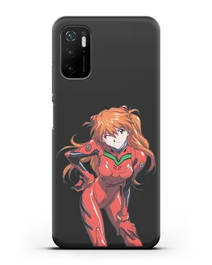 Чехол аниме Евангелион - Аска силиконовый для Xiaomi Poco M3 Pro