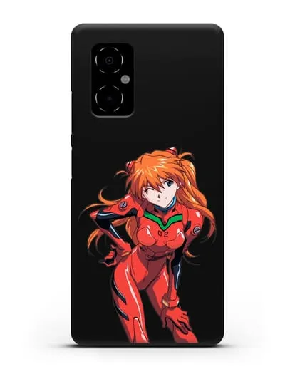 Чехол аниме Евангелион - Аска силиконовый для Xiaomi Poco M4 5G