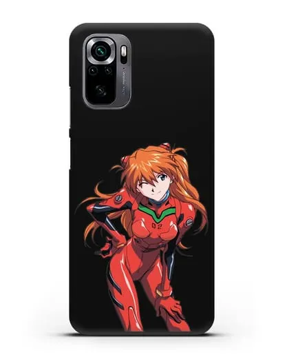 Чехол аниме Евангелион - Аска силиконовый для Xiaomi Poco M5s
