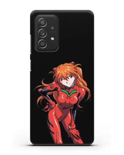 Чехол аниме Евангелион - Аска силиконовый для Samsung Galaxy A53