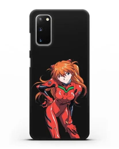 Чехол аниме Евангелион - Аска силиконовый для Samsung Galaxy S20 [SM-G980F]