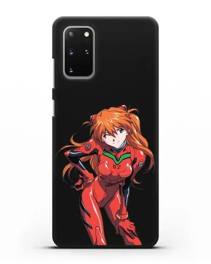 Чехол аниме Евангелион - Аска силиконовый для Samsung Galaxy S20 Plus [SM-G985F]