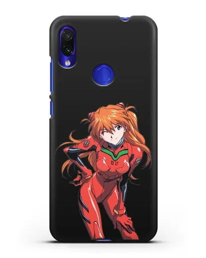Чехол аниме Евангелион - Аска силиконовый для Xiaomi Redmi Note 7