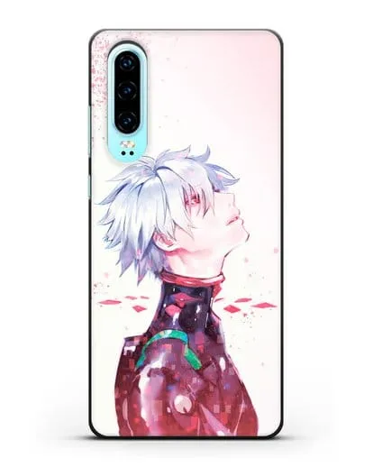 Чехол аниме Евангелион - Ангел Каору силиконовый для Huawei P30