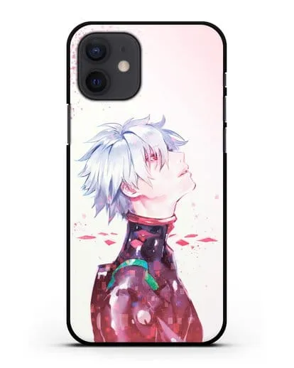 Чехол аниме Евангелион - Ангел Каору силиконовый для iPhone 12