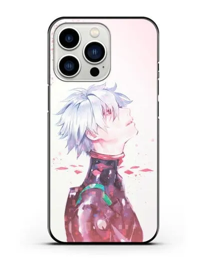 Чехол аниме Евангелион - Ангел Каору силиконовый для iPhone 13 Pro