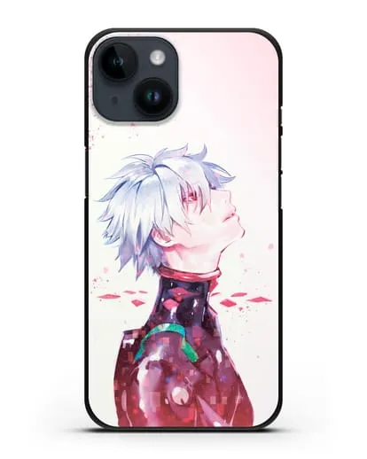 Чехол аниме Евангелион - Ангел Каору силиконовый для iPhone 14