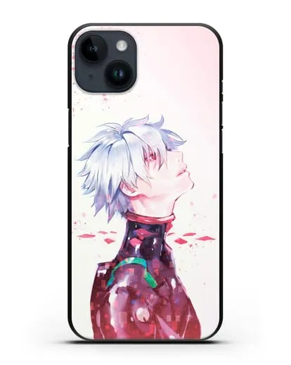 Чехол аниме Евангелион - Ангел Каору силиконовый для iPhone 14 Plus