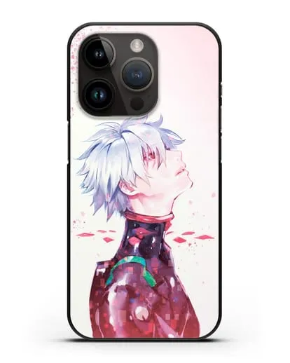 Чехол аниме Евангелион - Ангел Каору силиконовый для iPhone 14 Pro