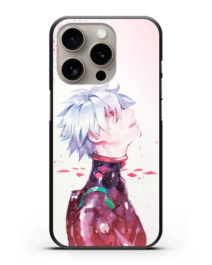 Чехол аниме Евангелион - Ангел Каору силиконовый для iPhone 15 Pro