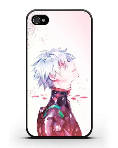 Чехол аниме Евангелион - Ангел Каору силиконовый для iPhone 4/4s