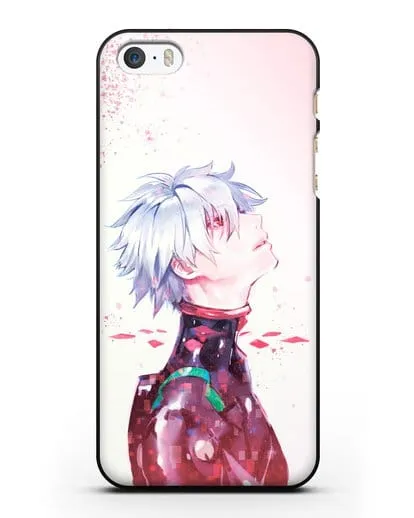 Чехол аниме Евангелион - Ангел Каору силиконовый для iPhone 5/5s/SE