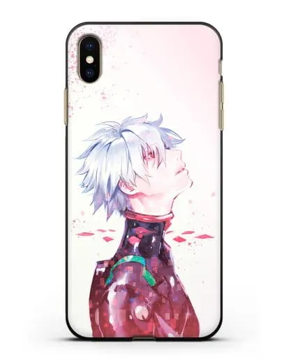 Чехол аниме Евангелион - Ангел Каору силиконовый для iPhone XS Max