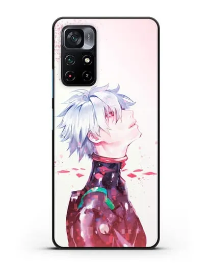 Чехол аниме Евангелион - Ангел Каору силиконовый для Xiaomi Poco M4 Pro 5G