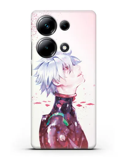 Чехол аниме Евангелион - Ангел Каору силиконовый для Xiaomi Poco M6 Pro
