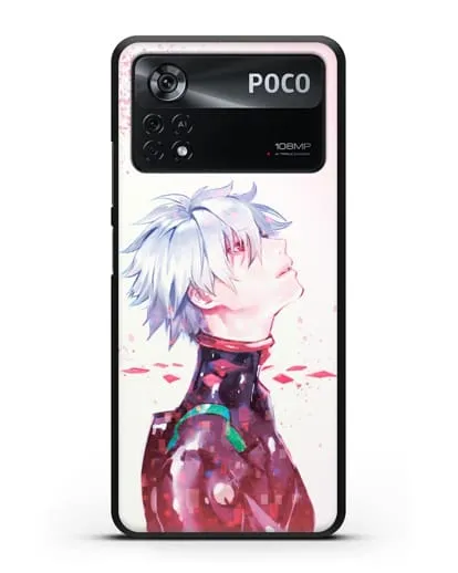 Чехол аниме Евангелион - Ангел Каору силиконовый для Xiaomi Poco X4 Pro