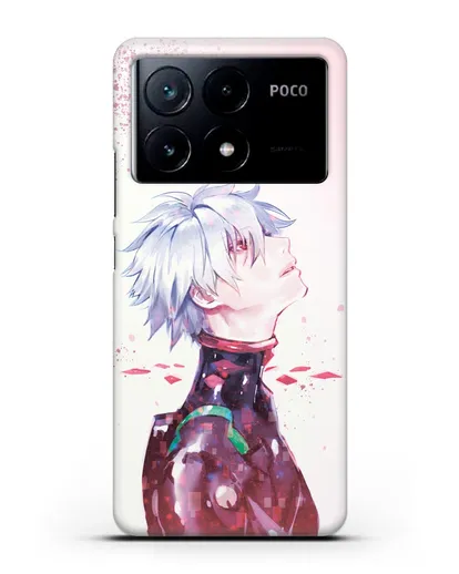 Чехол аниме Евангелион - Ангел Каору силиконовый для Xiaomi Poco X6 Pro