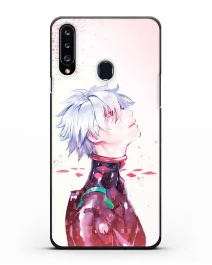 Чехол аниме Евангелион - Ангел Каору силиконовый для Samsung Galaxy A20s [SM-A207FN]