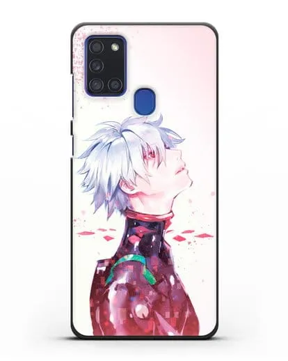Чехол аниме Евангелион - Ангел Каору силиконовый для Samsung Galaxy A21s [SM-A217F]