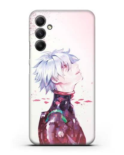 Чехол аниме Евангелион - Ангел Каору силиконовый для Samsung Galaxy A34 [SM-A346]