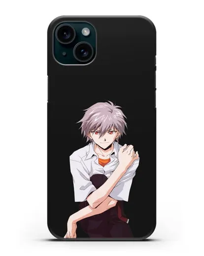 Чехол аниме Евангелион - Каору силиконовый для iPhone 15 Plus