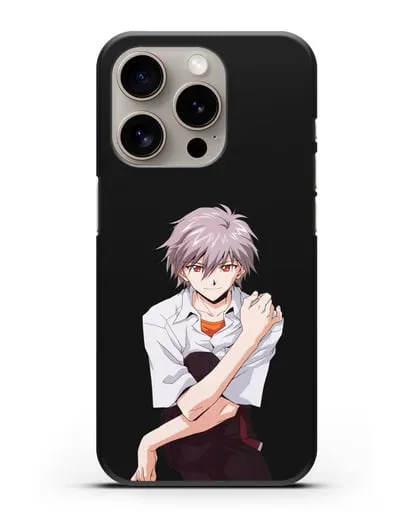 Чехол аниме Евангелион - Каору силиконовый для iPhone 15 Pro