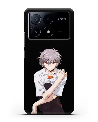 Чехол аниме Евангелион - Каору силиконовый для Xiaomi Poco X6 Pro