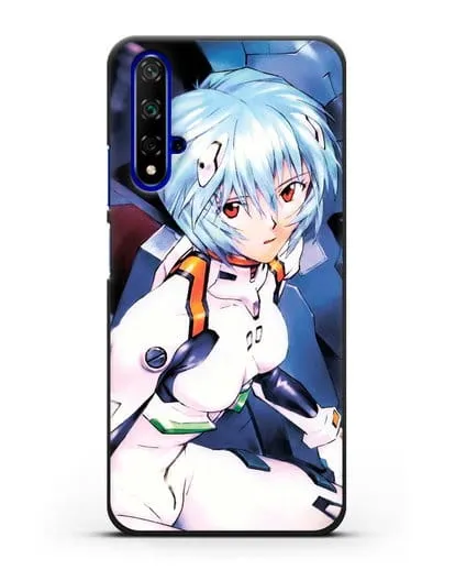 Чехол аниме Евангелион - Рей пилотирующая Еву силиконовый для Honor 20