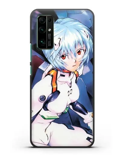 Чехол аниме Евангелион - Рей пилотирующая Еву силиконовый для Honor 30