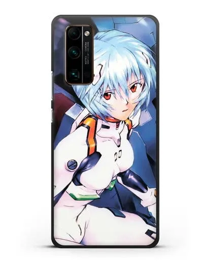 Чехол аниме Евангелион - Рей пилотирующая Еву силиконовый для Honor 30 Pro Plus