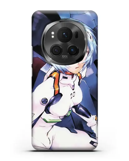 Чехол аниме Евангелион - Рей пилотирующая Еву силиконовый для Honor Magic 6 Pro