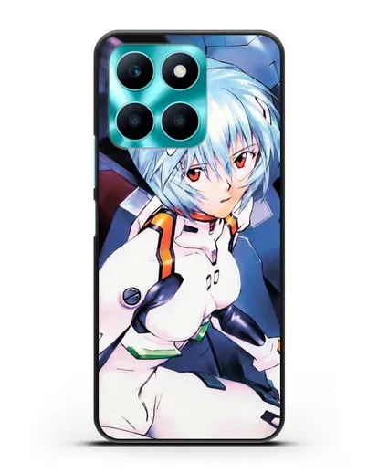 Чехол аниме Евангелион - Рей пилотирующая Еву силиконовый для Honor X6a