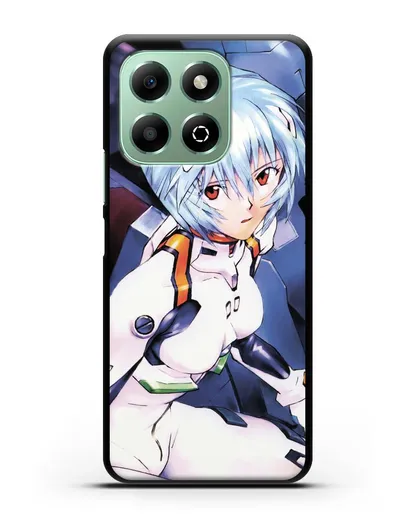 Чехол аниме Евангелион - Рей пилотирующая Еву силиконовый для Honor X6b